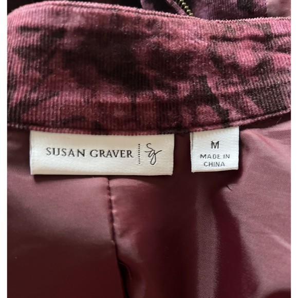 Susan Graver Jacket Floral Zip Size Medium - Picture 13 of 15